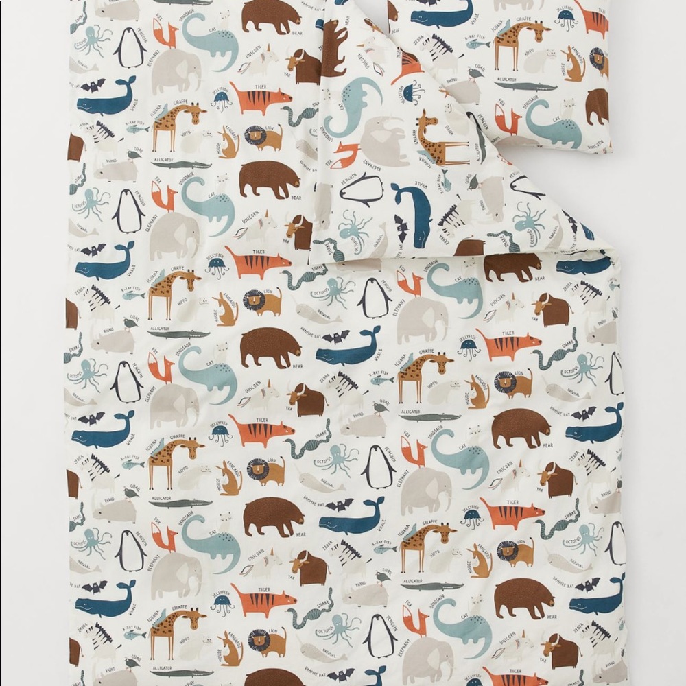 H&M Animal Twin Size Bedding SOLD OUT